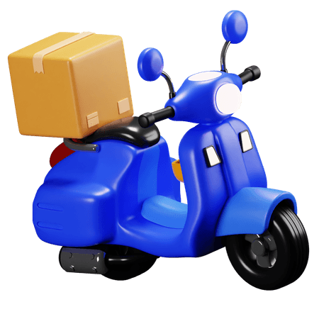 3D Fast Delivery Scooter